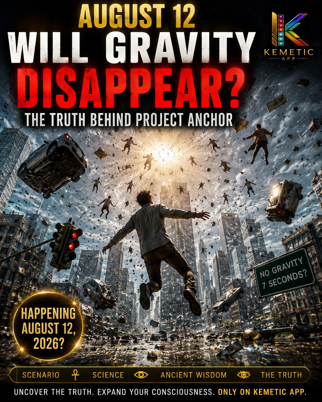 What Would Happen If Gravity Vanished for 7 Seconds on August 12, 2026?