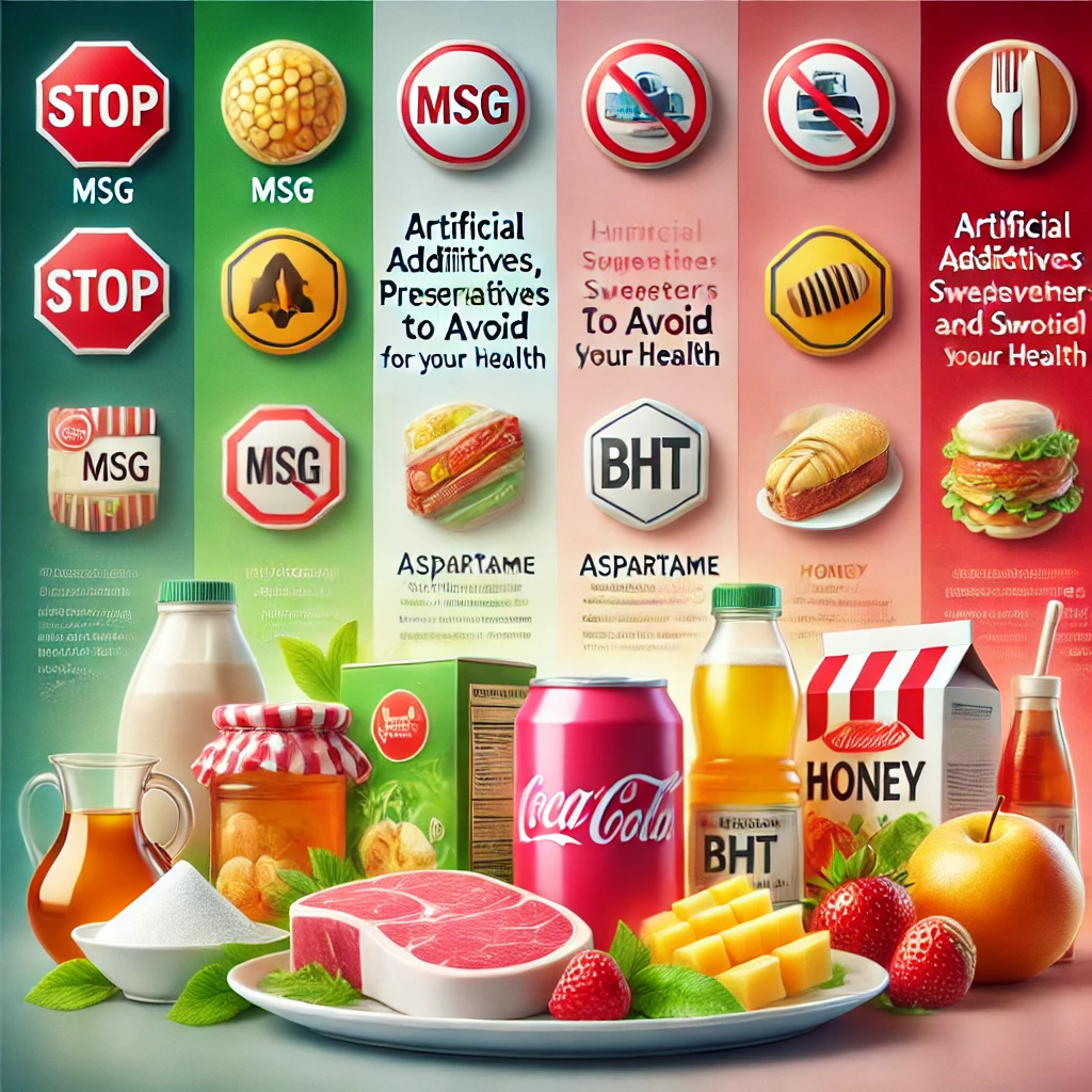 Artificial Additives, Preservatives, and Sweeteners to Avoid for your health