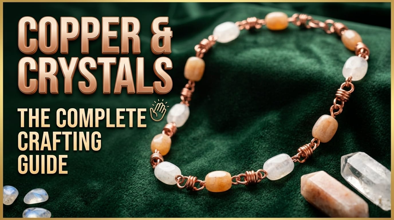 Citrine & Roze Quartz and Copper
