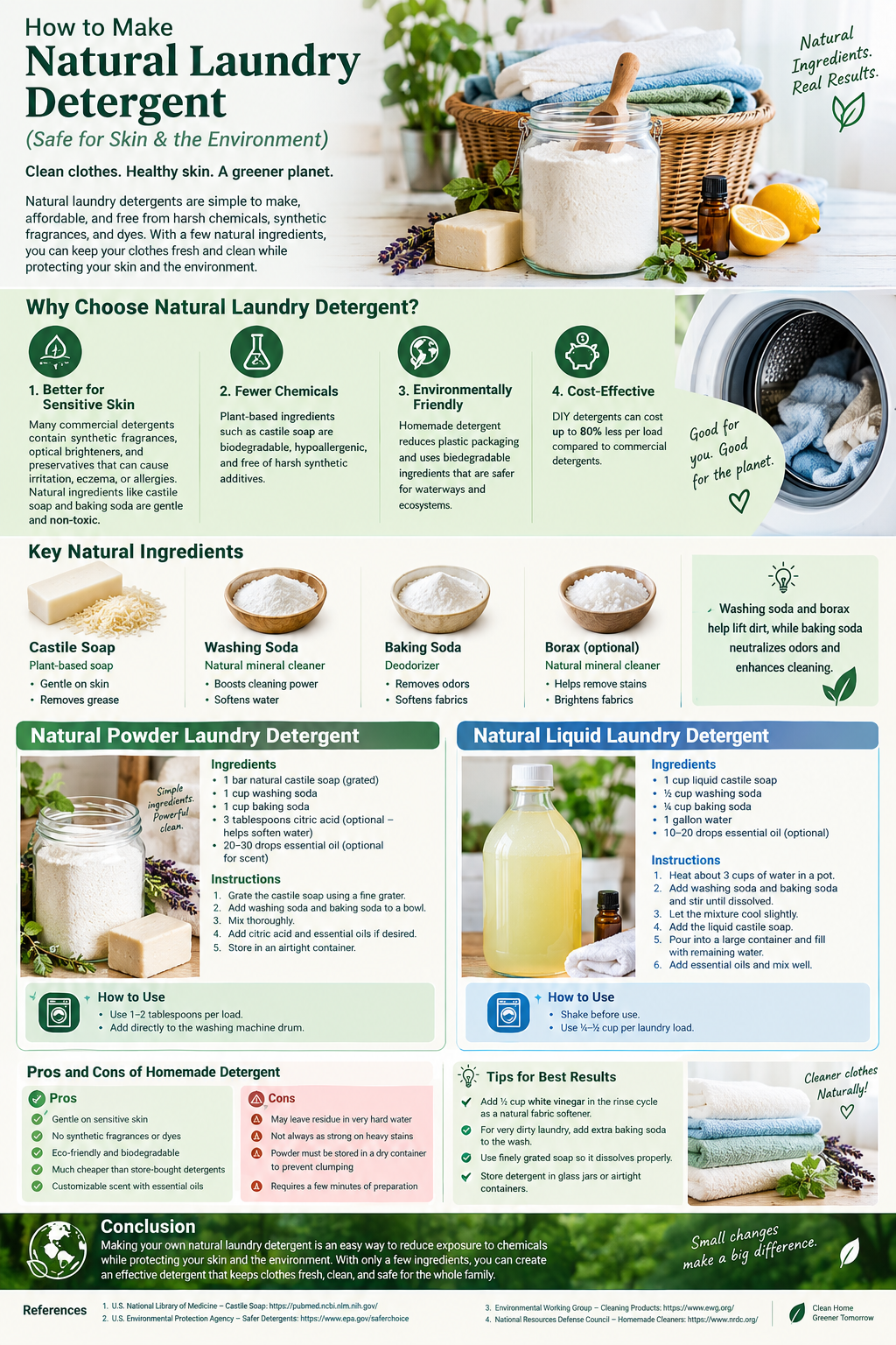 How to Make Natural Laundry Detergent