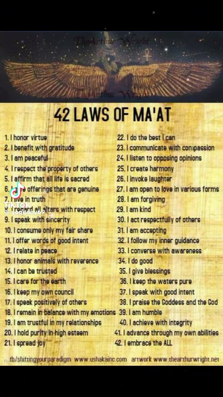 Laws of Ma'at 💫