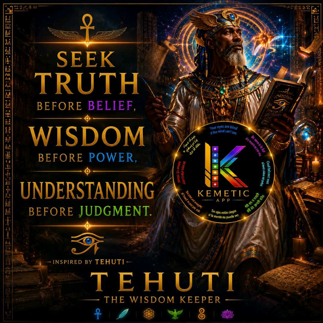 Tehuti not just as a god, but as a symbol of disciplined learning, clear thinking, and the pursuit of truth and wisdom.